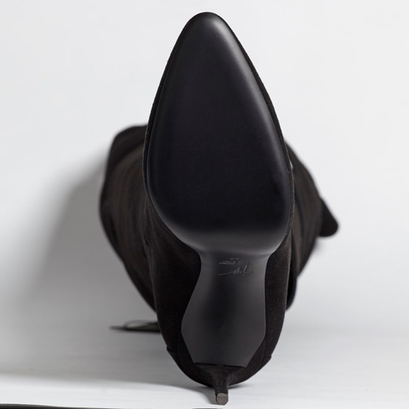 NWT Giuseppe Zanotti Black Suede Over Knee Boots - Picture 6 of 6